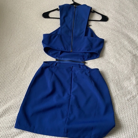 Blue Tobi Cutout Mini Dress - Picture 3 of 5